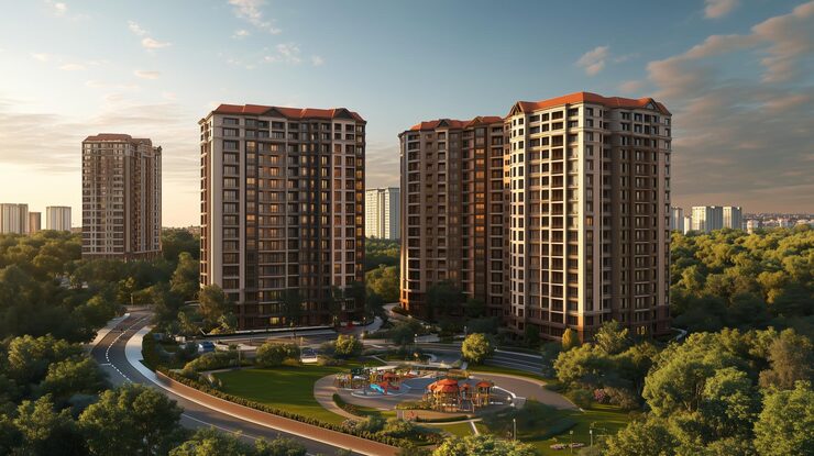 Arkade Pearl ongoing residential project in Vile Parle East with 2 and 3 BHK homes with decks